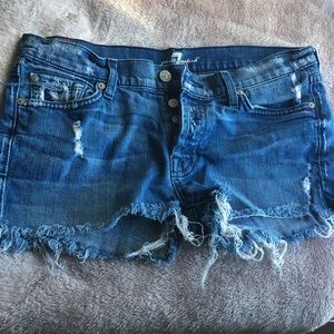 7 For All Mankind denim shorts 27